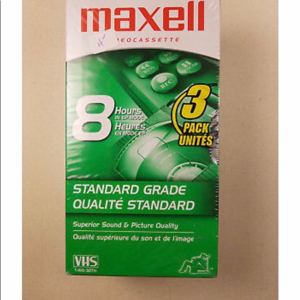 VHS Maxwell 3 PK 8 Hour